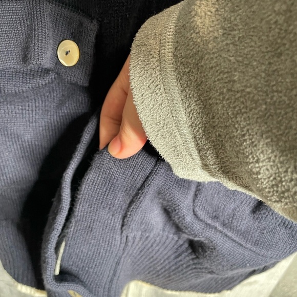 Brooks Brothers cardigan sweater navy blue supima cotton men’s size xs nautical - Picture 4 of 4